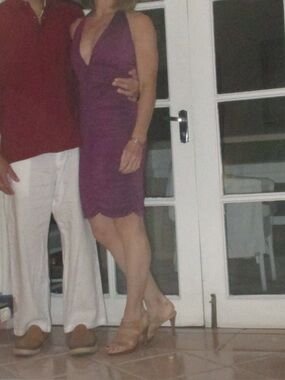 VENUS Ruched Body Con Dress XS Fuchsia